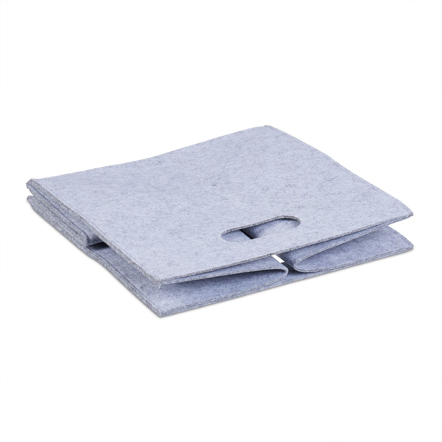 Square basket in felt
