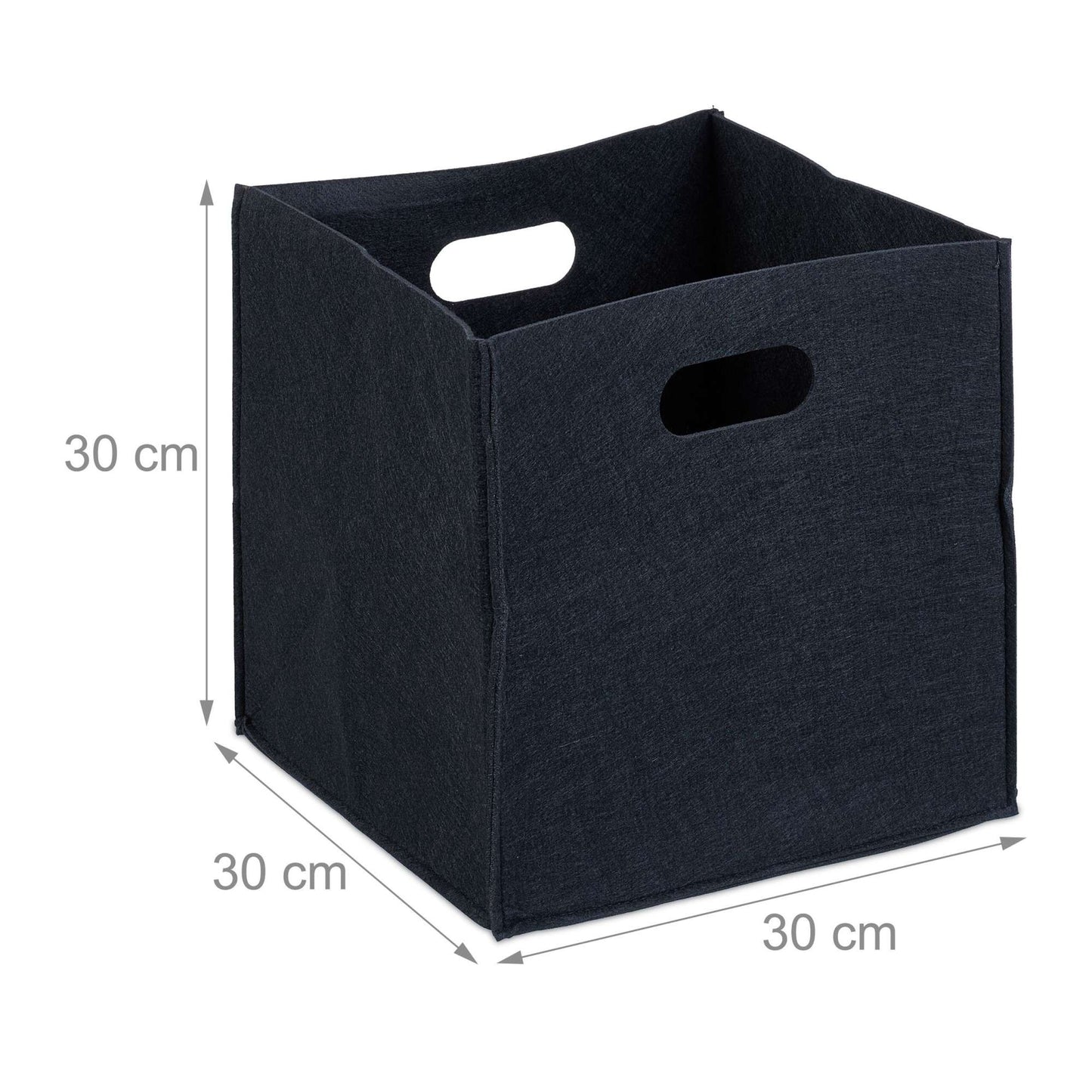 Square basket in felt