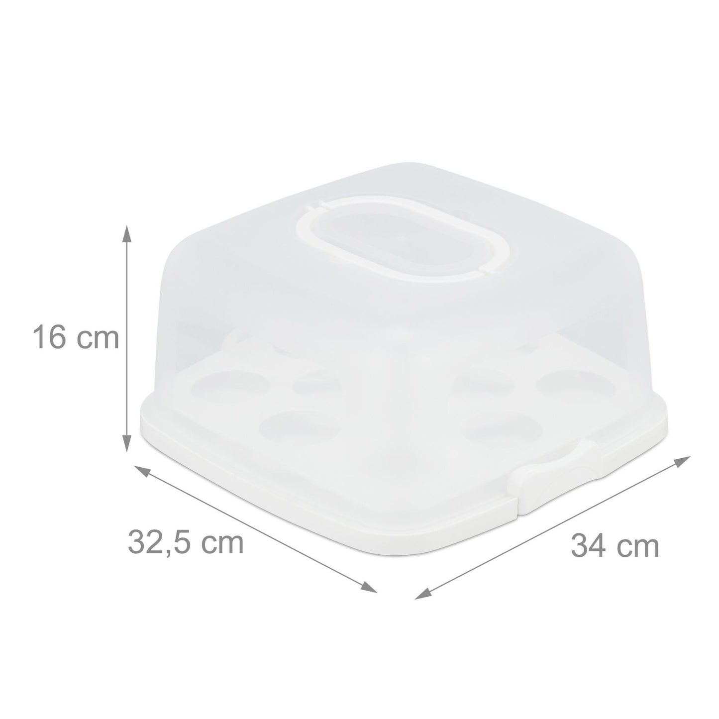 Square cake box
