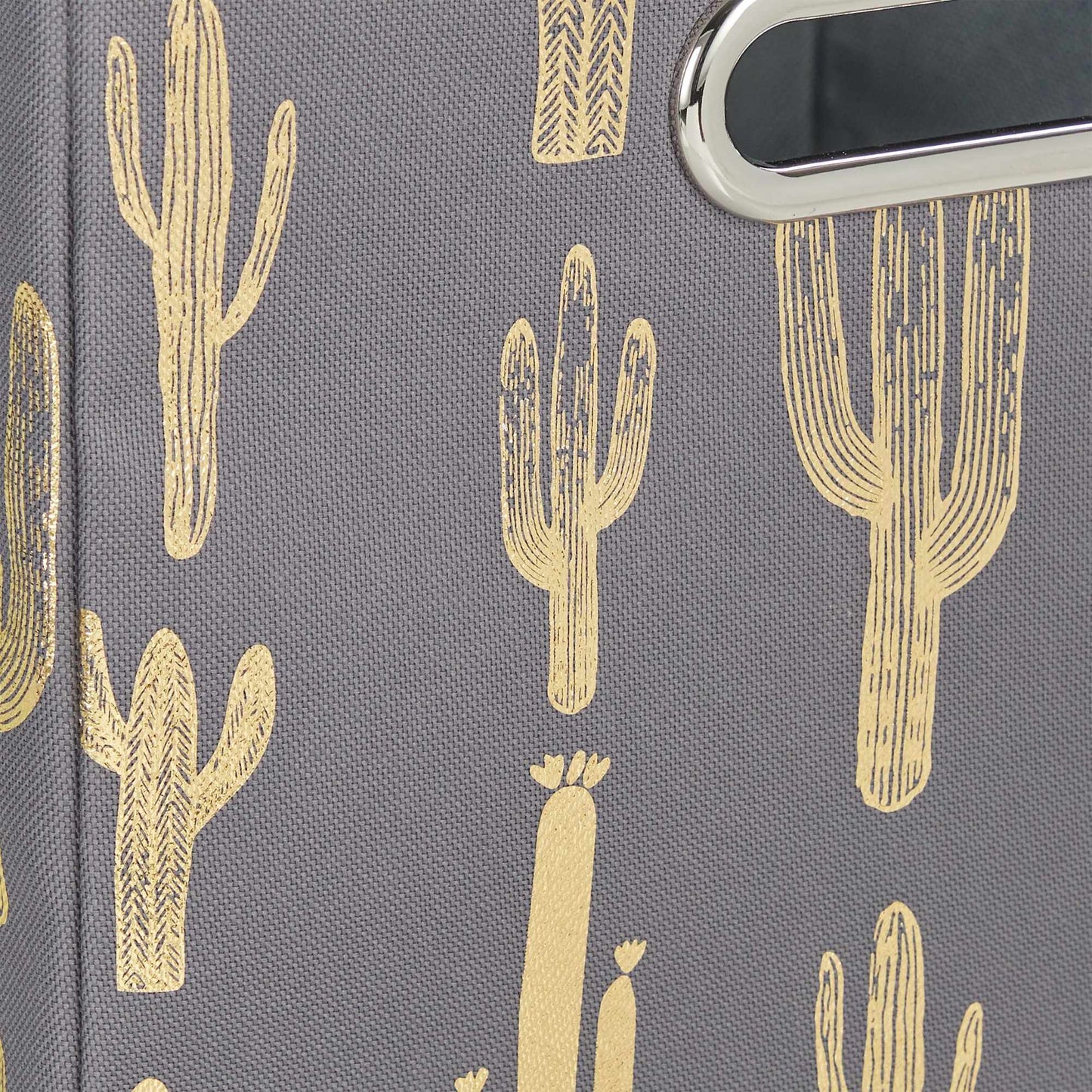 Square collapsible box with cactus motif