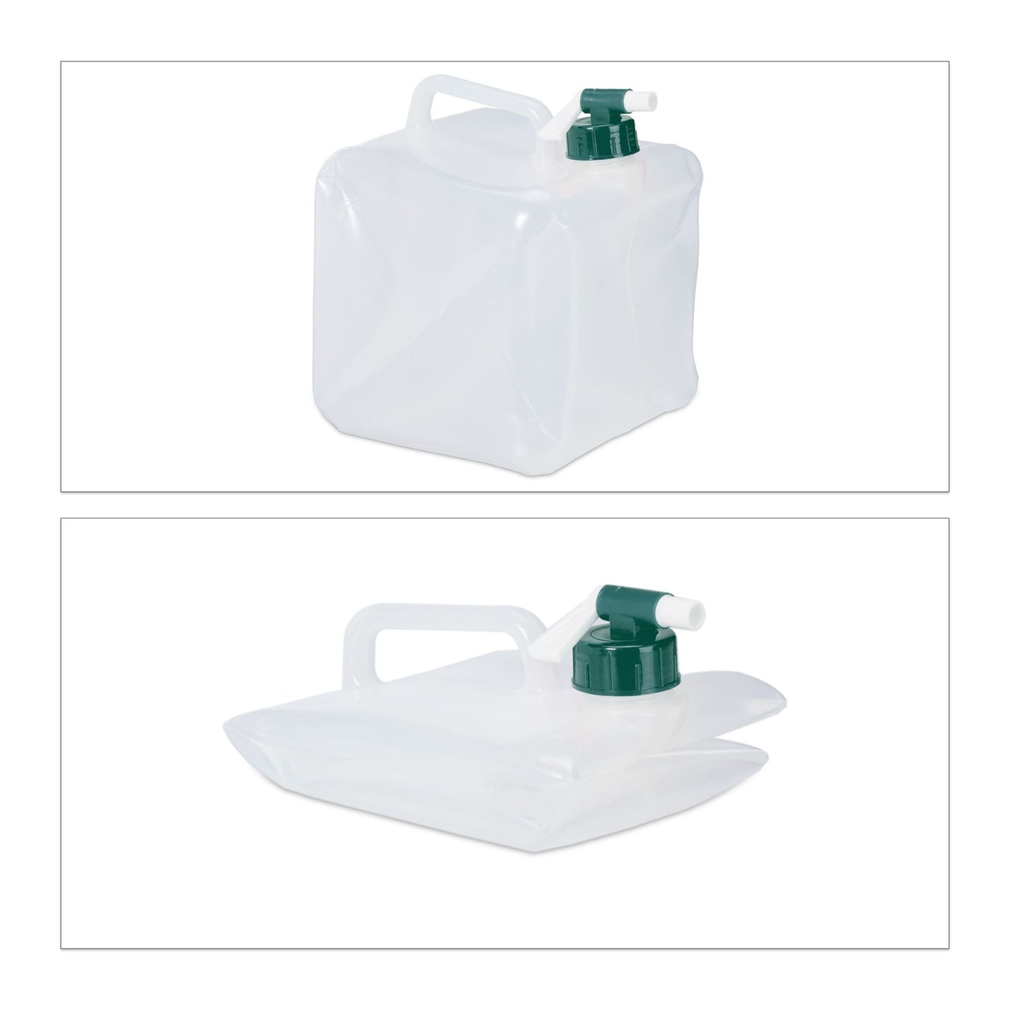 Square collapsible capsules in a set of 4