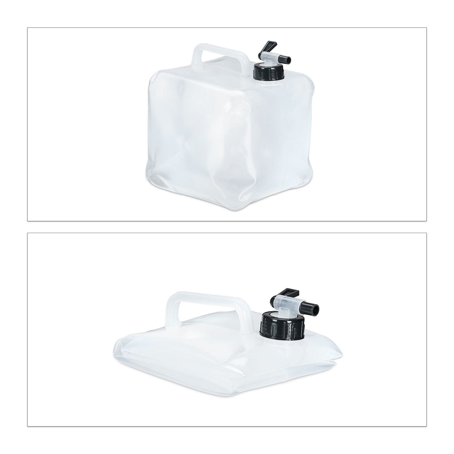 Square collapsible capsules in a set of 4