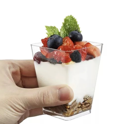Square cups - 50 pcs. 120ml Ruhha 21164