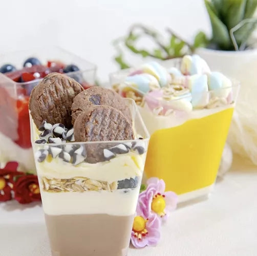 Square cups - 50 pcs. 120ml Ruhha 21164