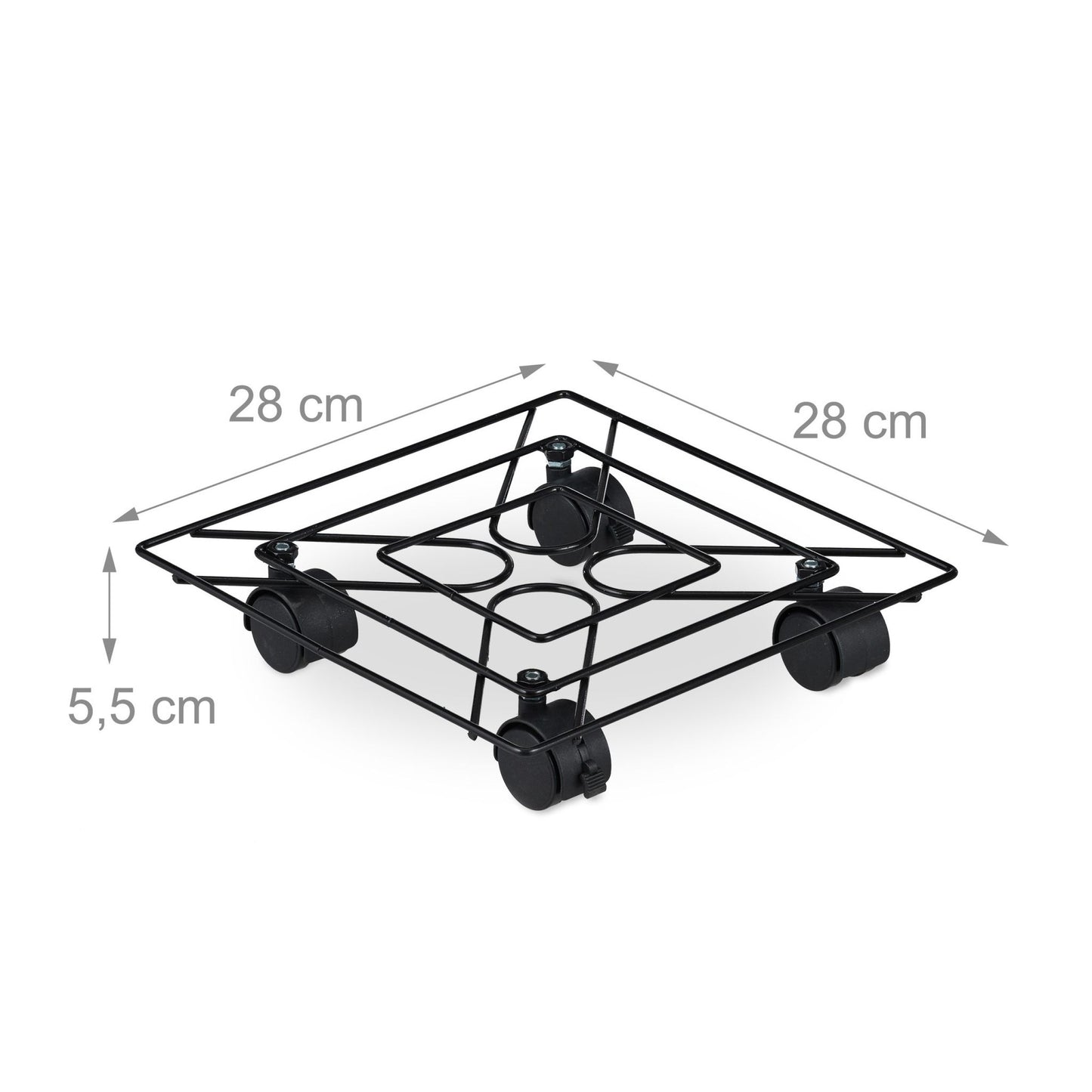 Square flower cart set of 2