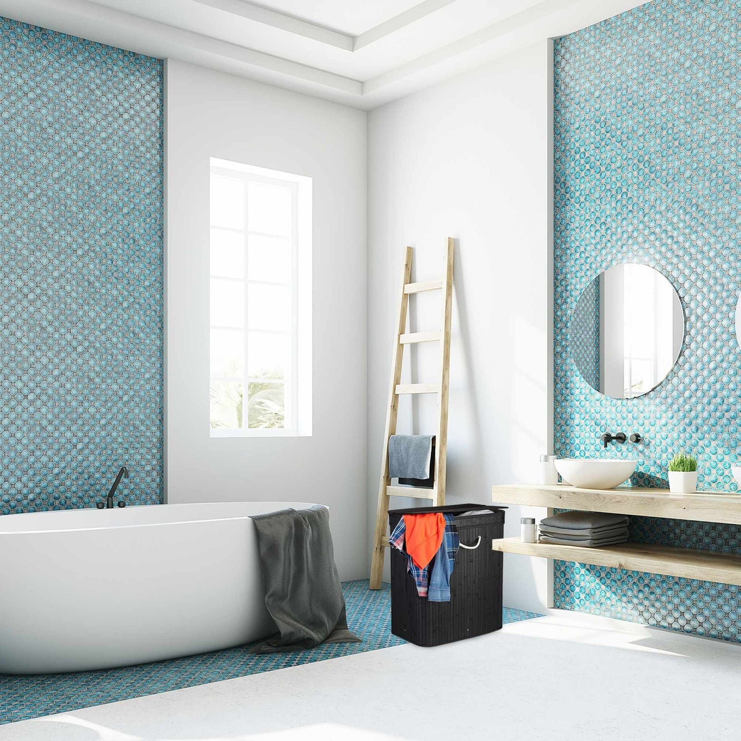 Square laundry basket