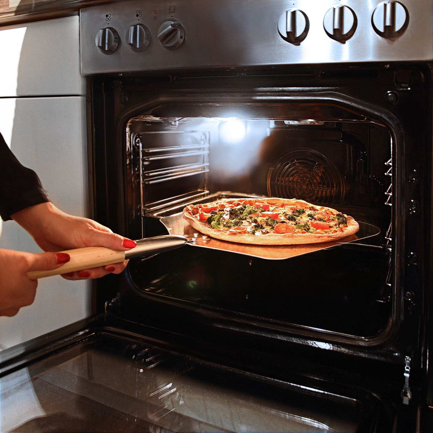Square pizza shovel