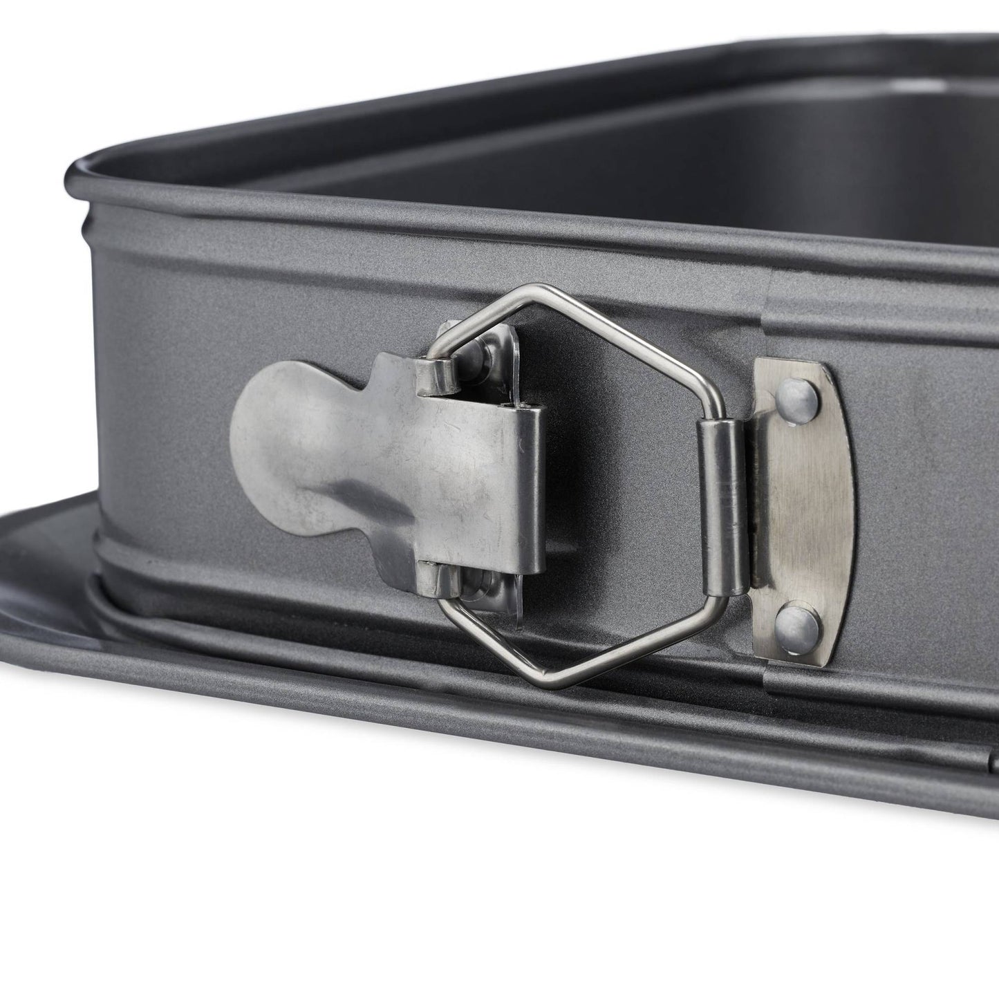 Square spring form with leakage protection