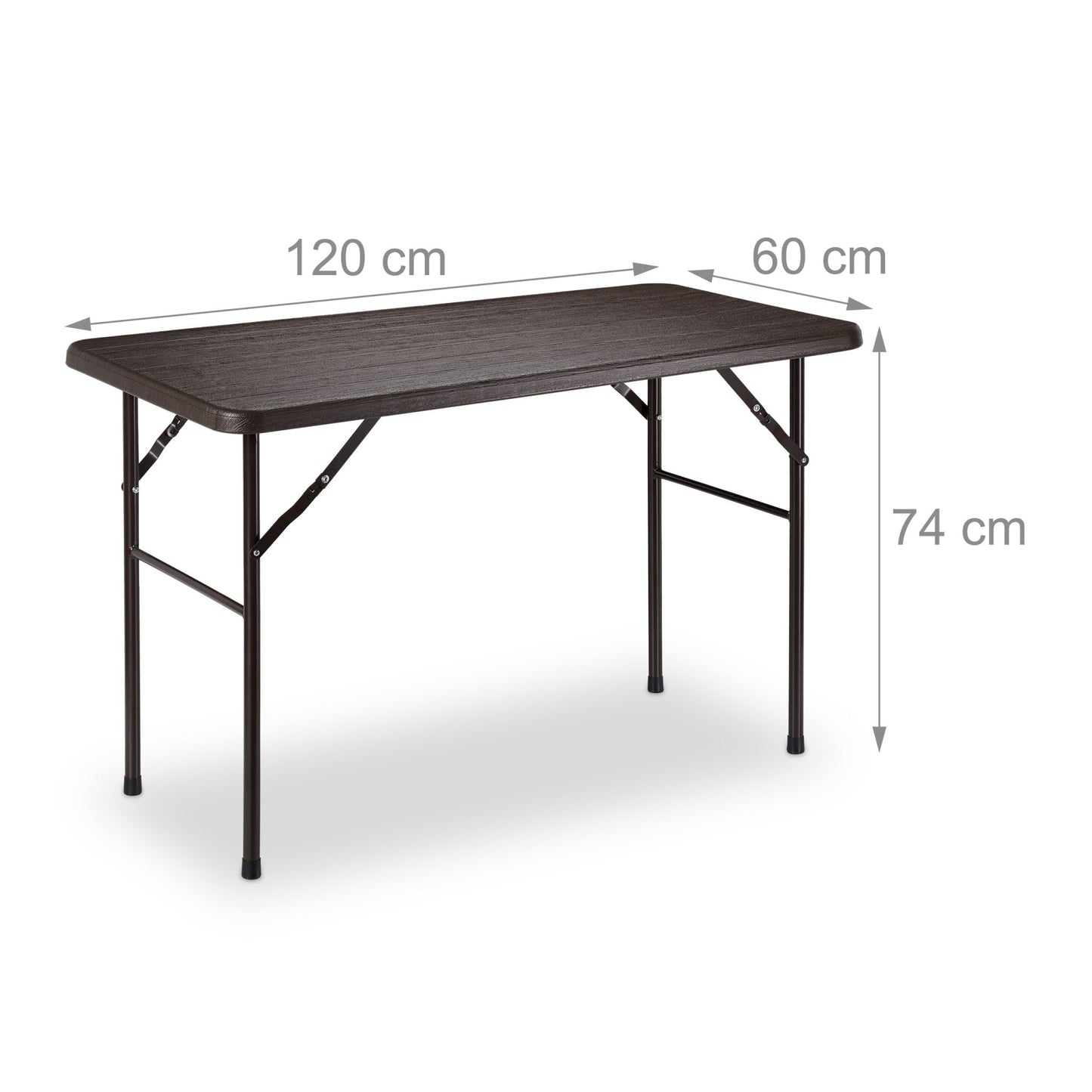 Square wooden garden table