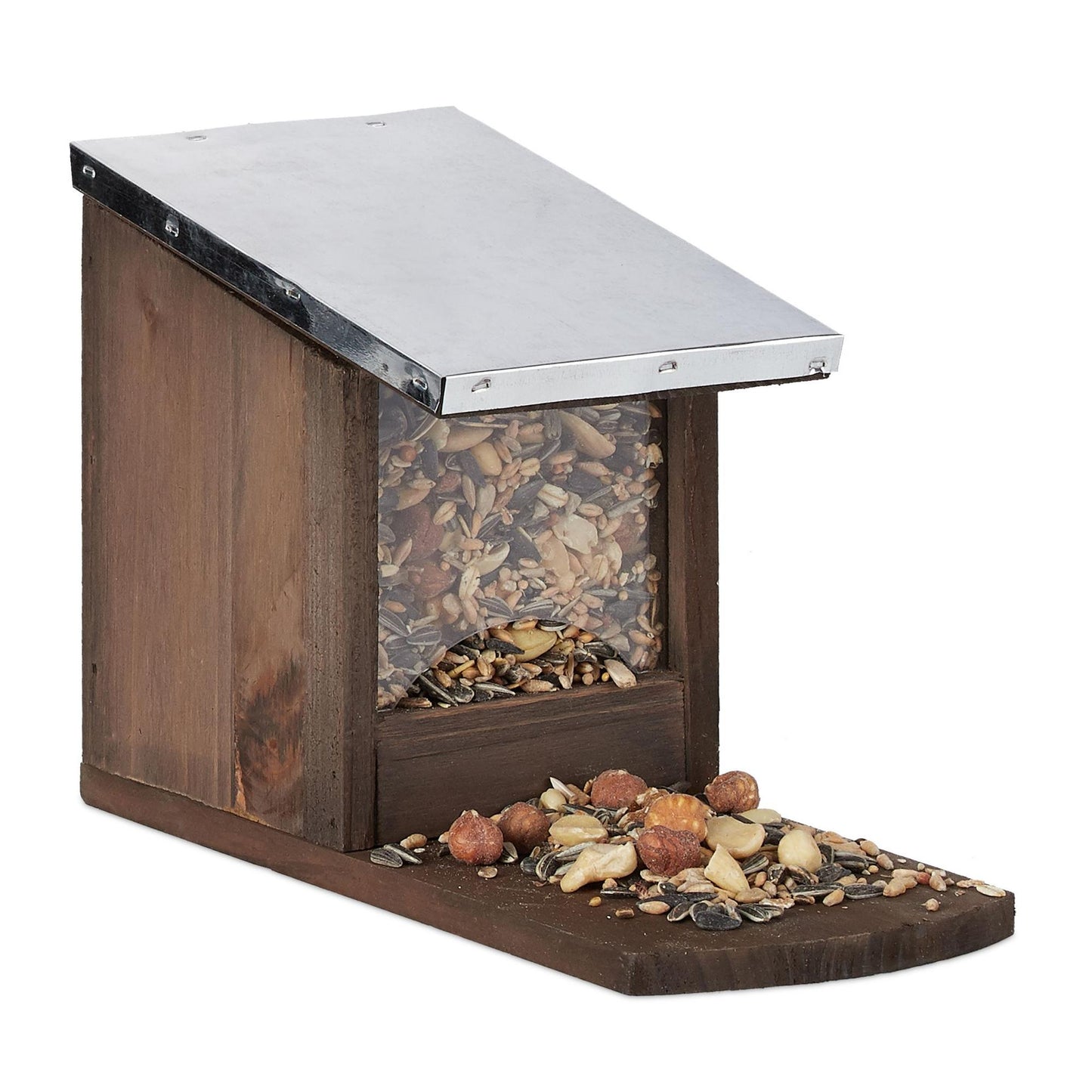 Squirrel feeder Metal roof