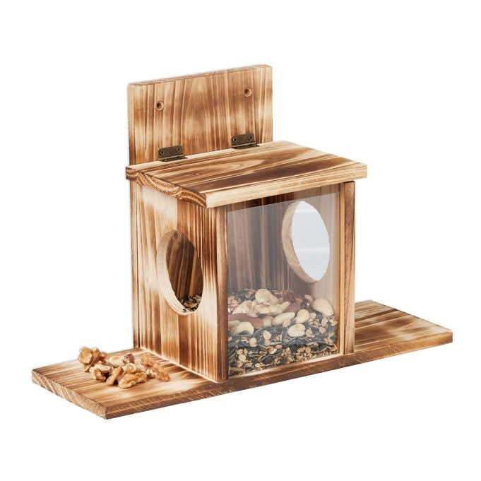 Squirrel feeder with 2 inputs