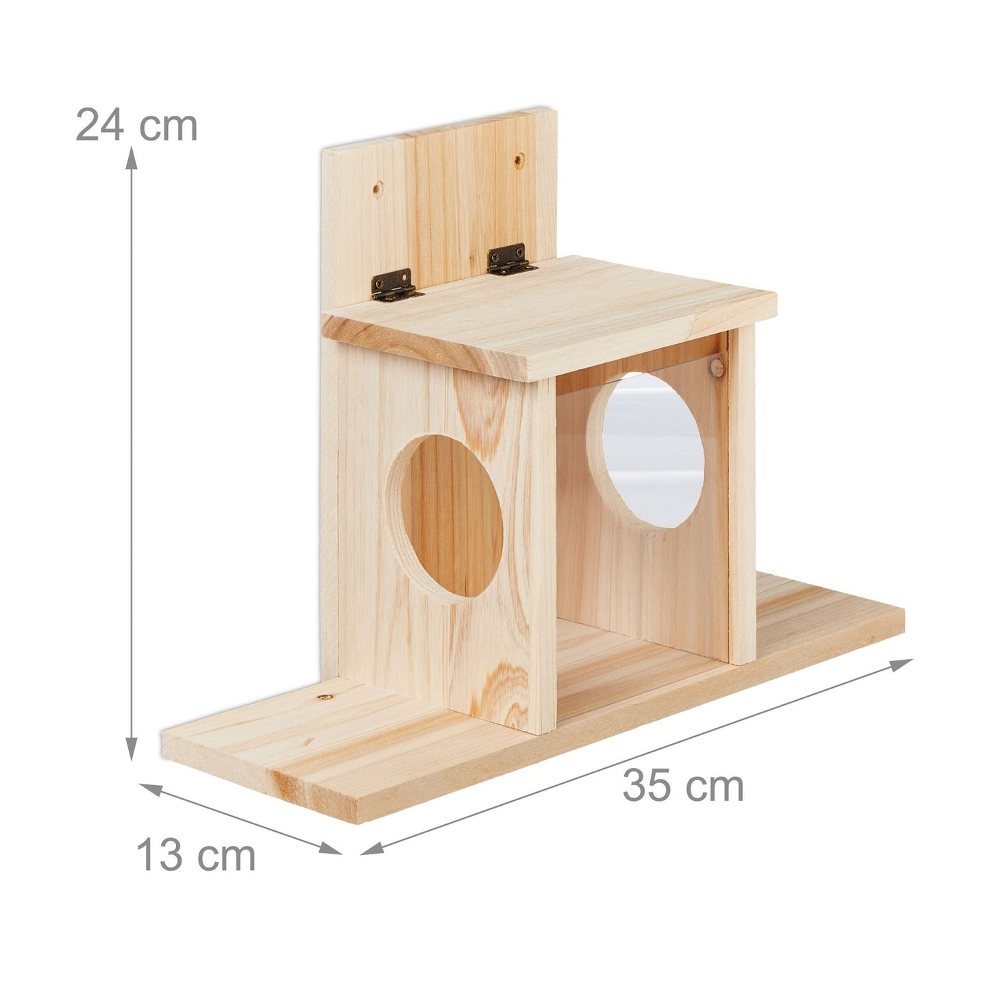 Squirrel feeder with 2 inputs