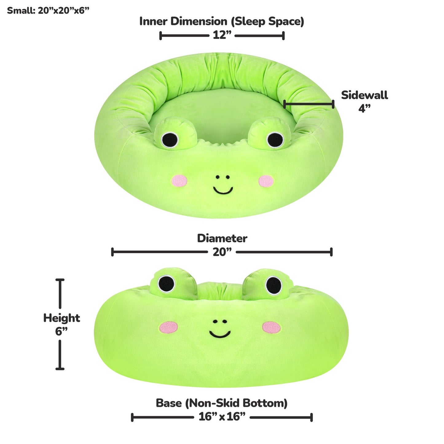 Squishmallows Pet Bed Wendy The Frog, 50 Cm