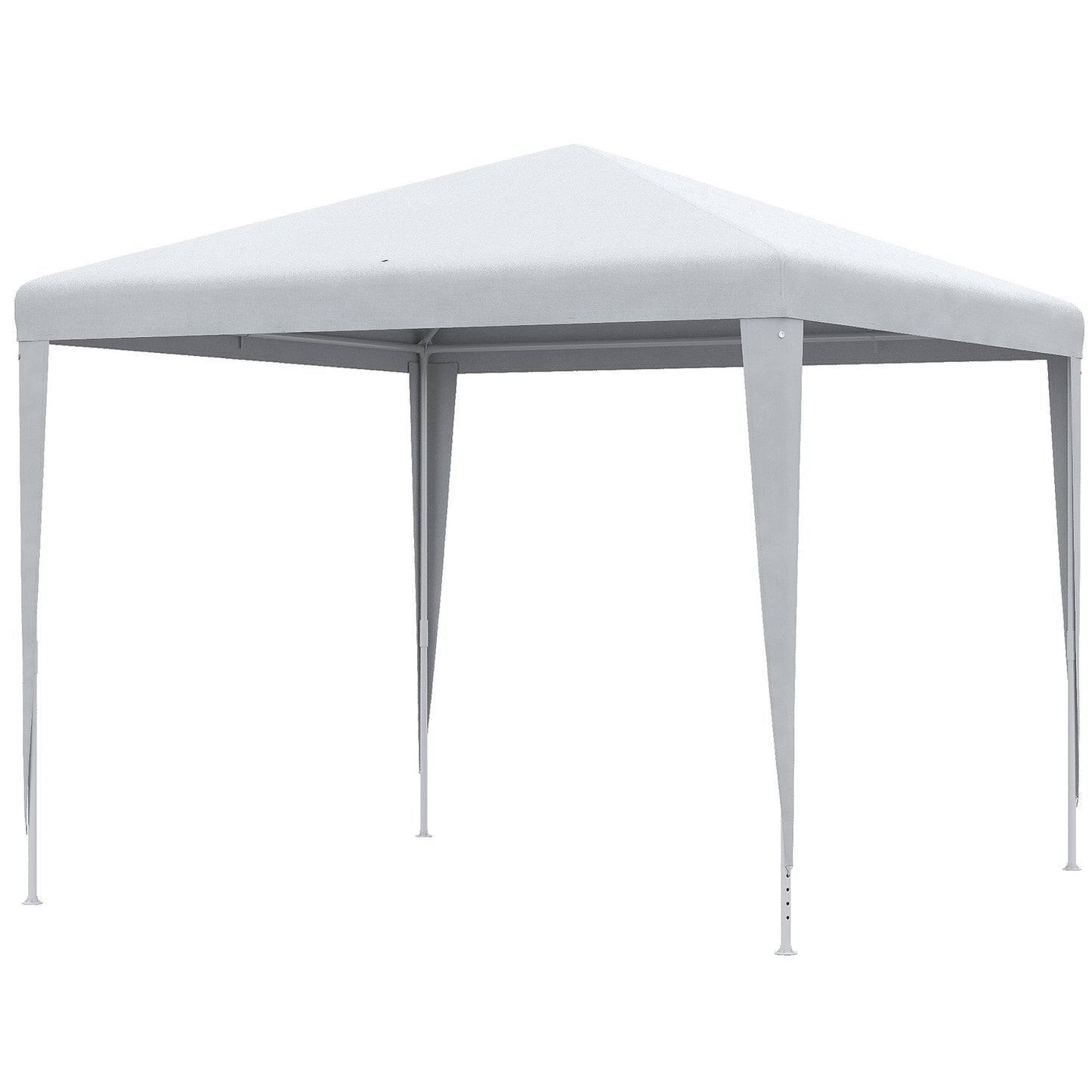 Marquee, 2.7x2.7M, Stable Steel Frame, White Tarpaulin