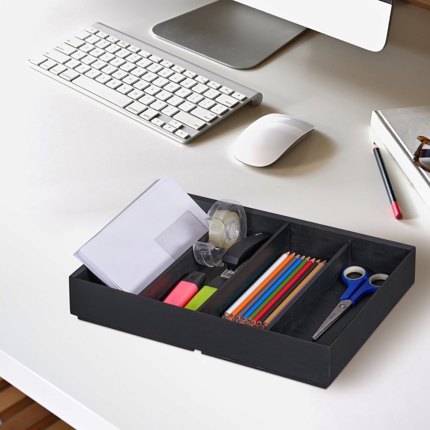 Stackable Bamboo Desk Organiser