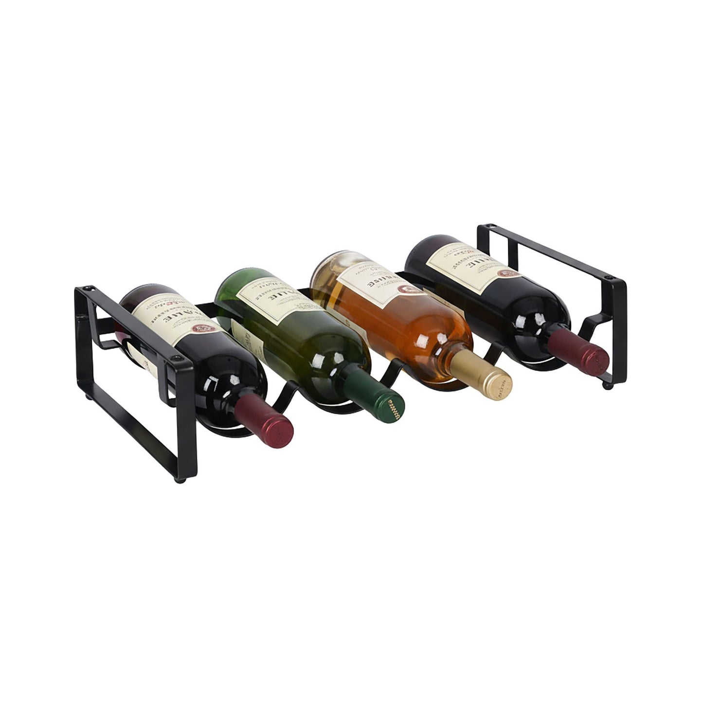 Stackable Iron Wine Rack – Holds Multiple Bottles