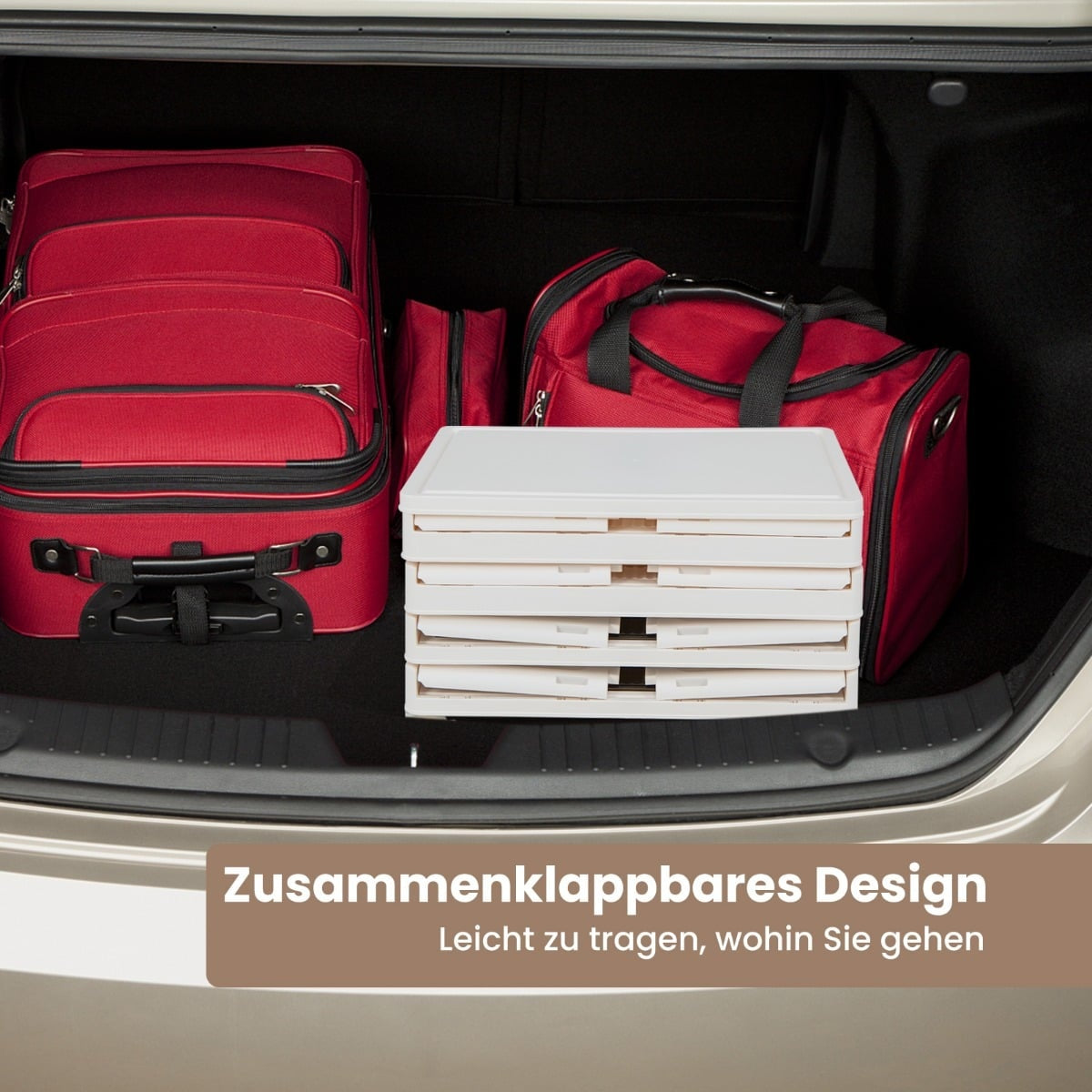 Stackable Shoe Storage Box with Magnetic Doors & Wheels