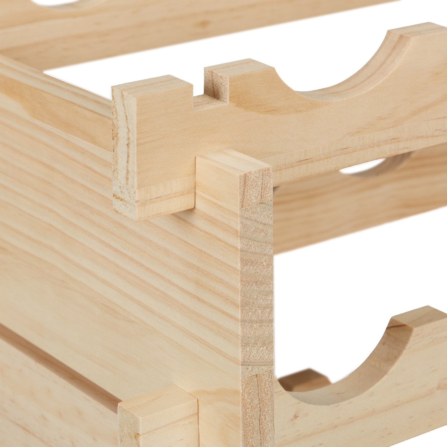 Stackable Wooden Wine Rack for 48 Bottles