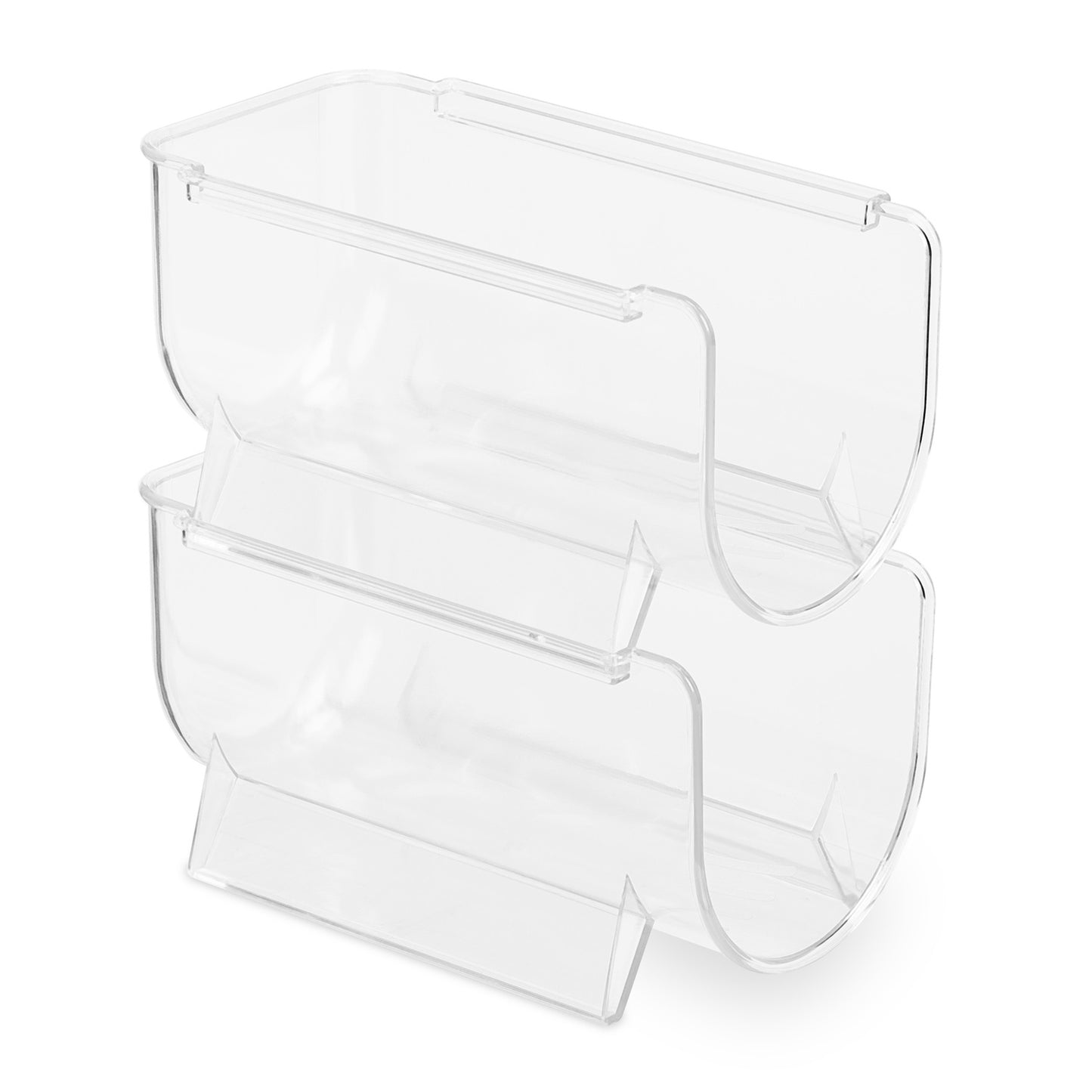 Stackable bottle rack for refrigerator