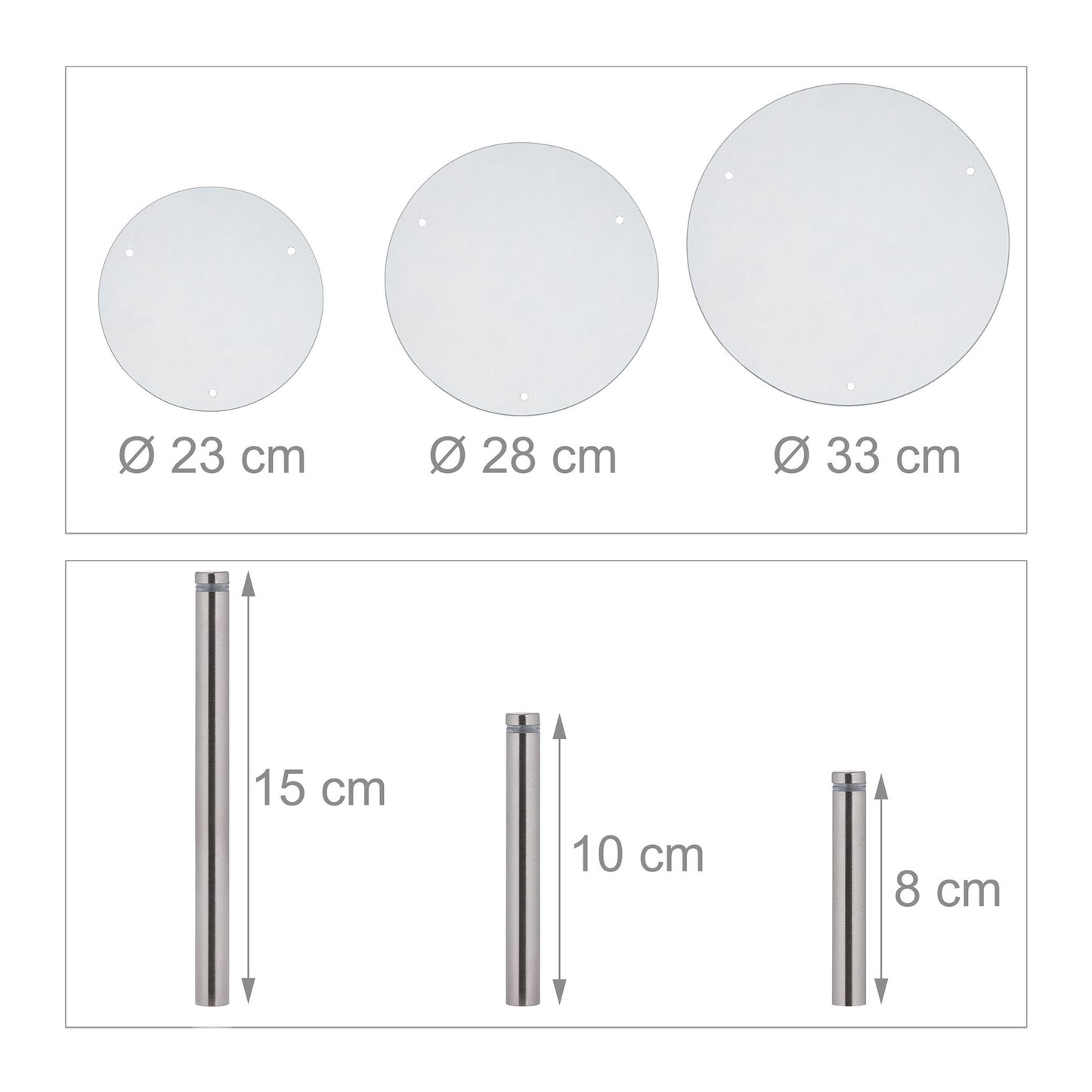 Stackable cake stand in a set of 3