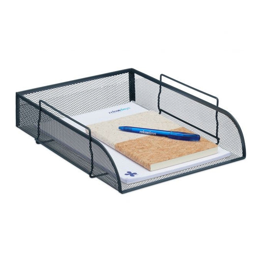 Stackable metal document tray