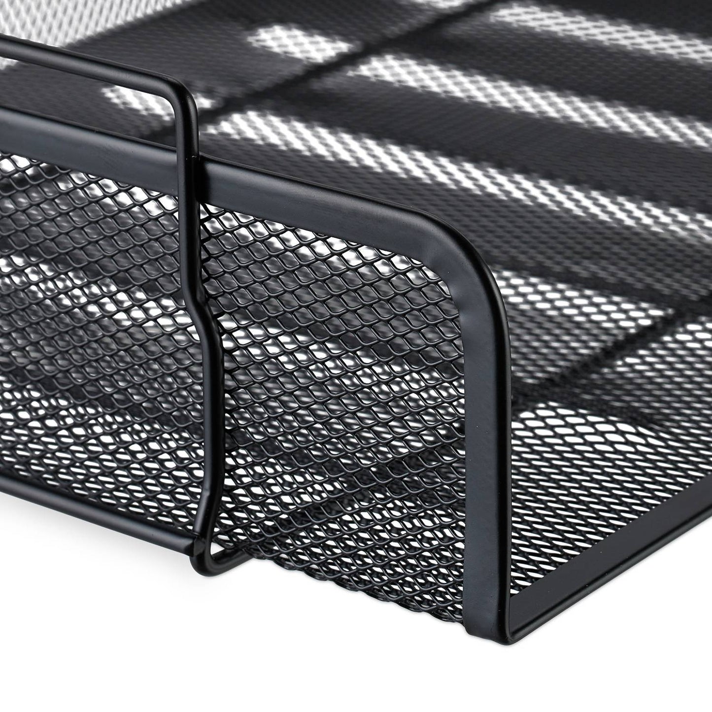 Stackable metal document tray