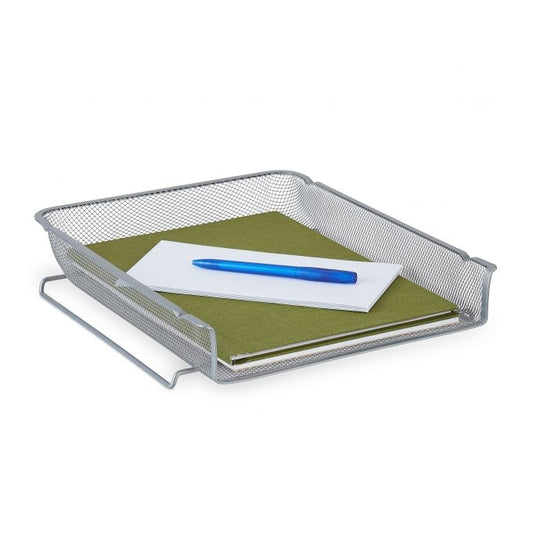 Stackable metal document tray
