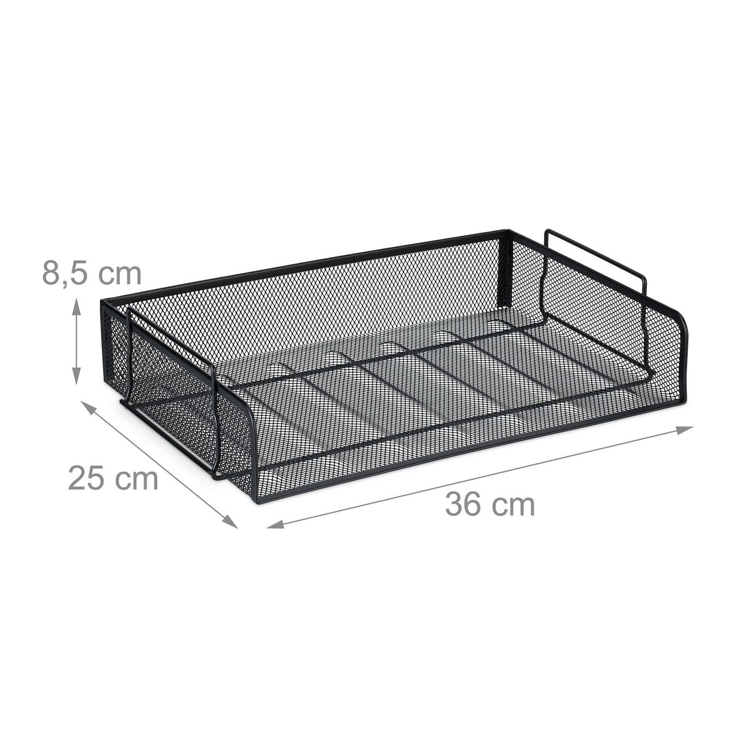 Stackable metal document tray