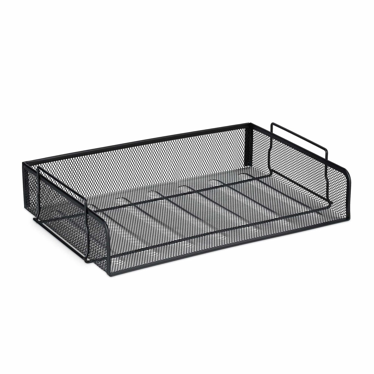 Stackable metal document tray