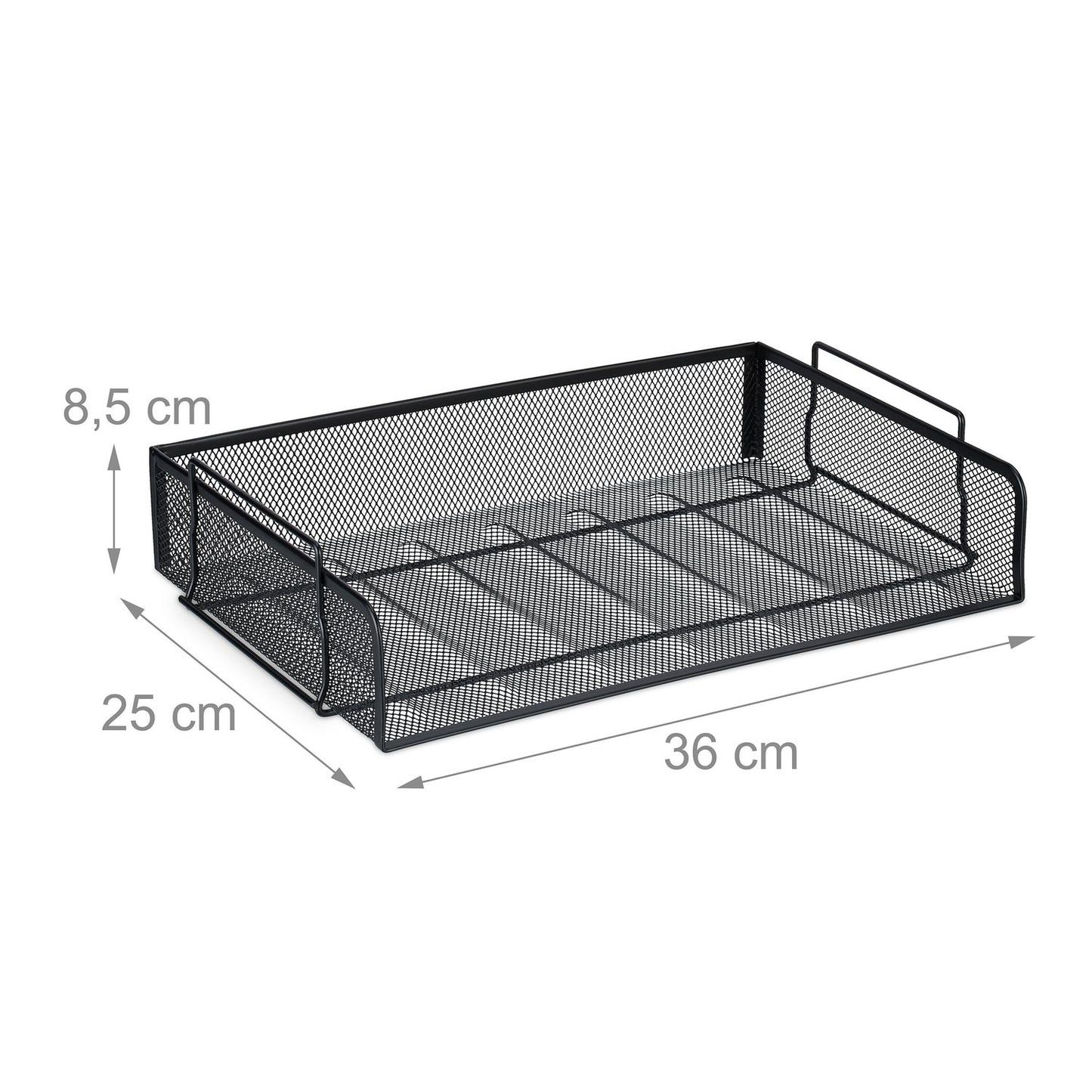 Stackable metal document tray