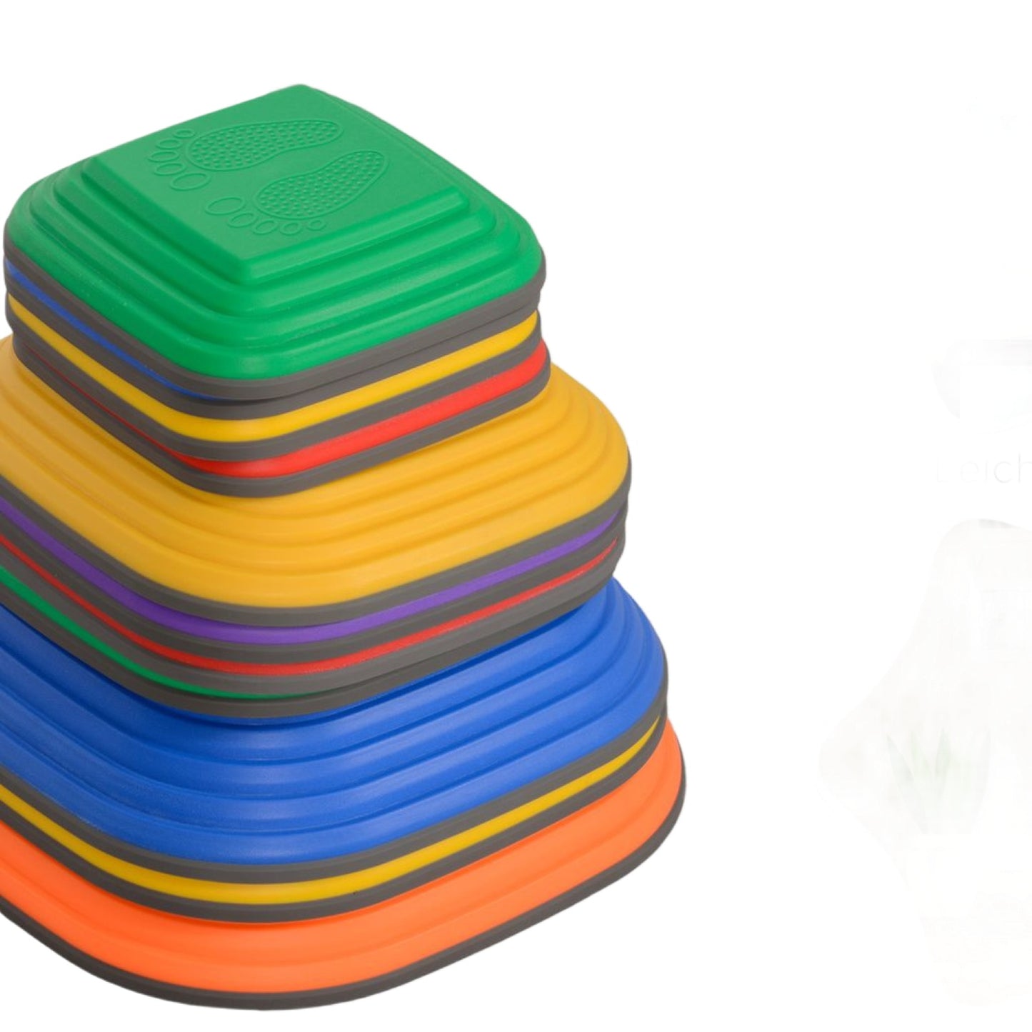 Stackable river stones, non-slip, colorful, 11 pieces