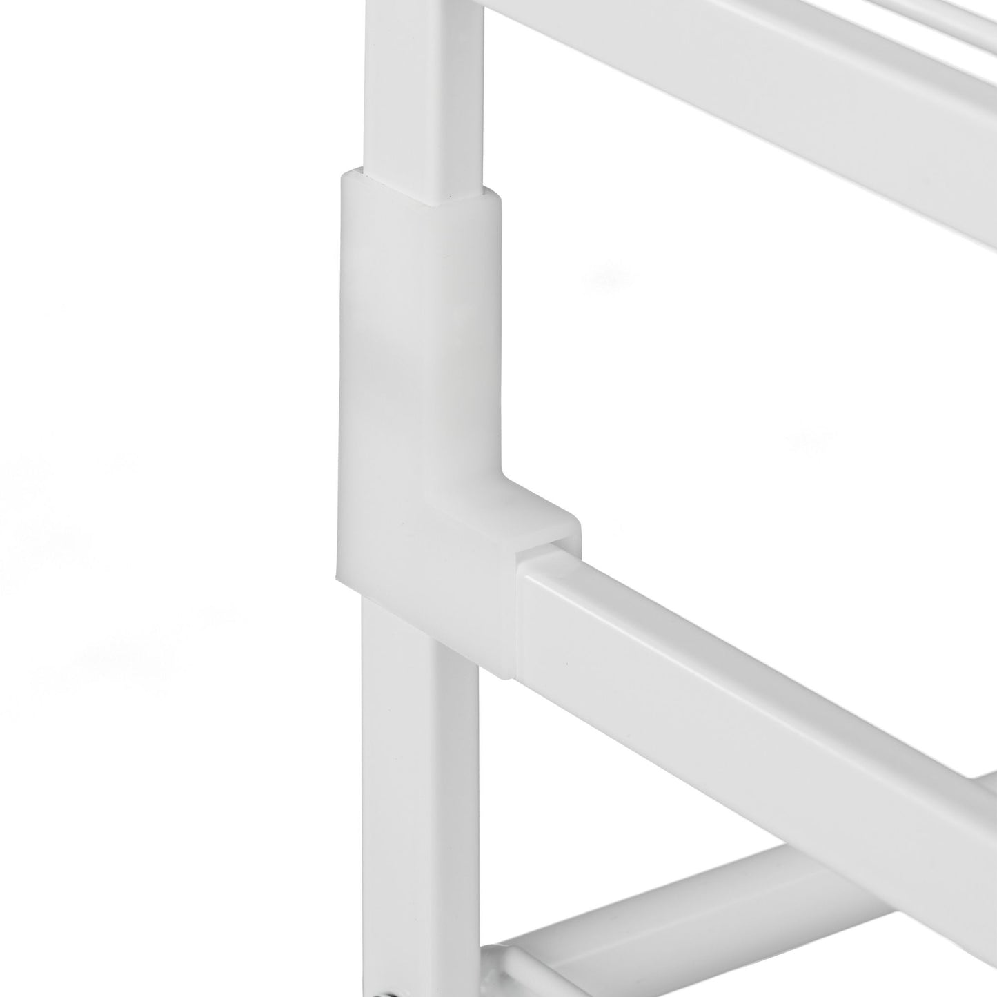 Stackable shoe shelf in metal