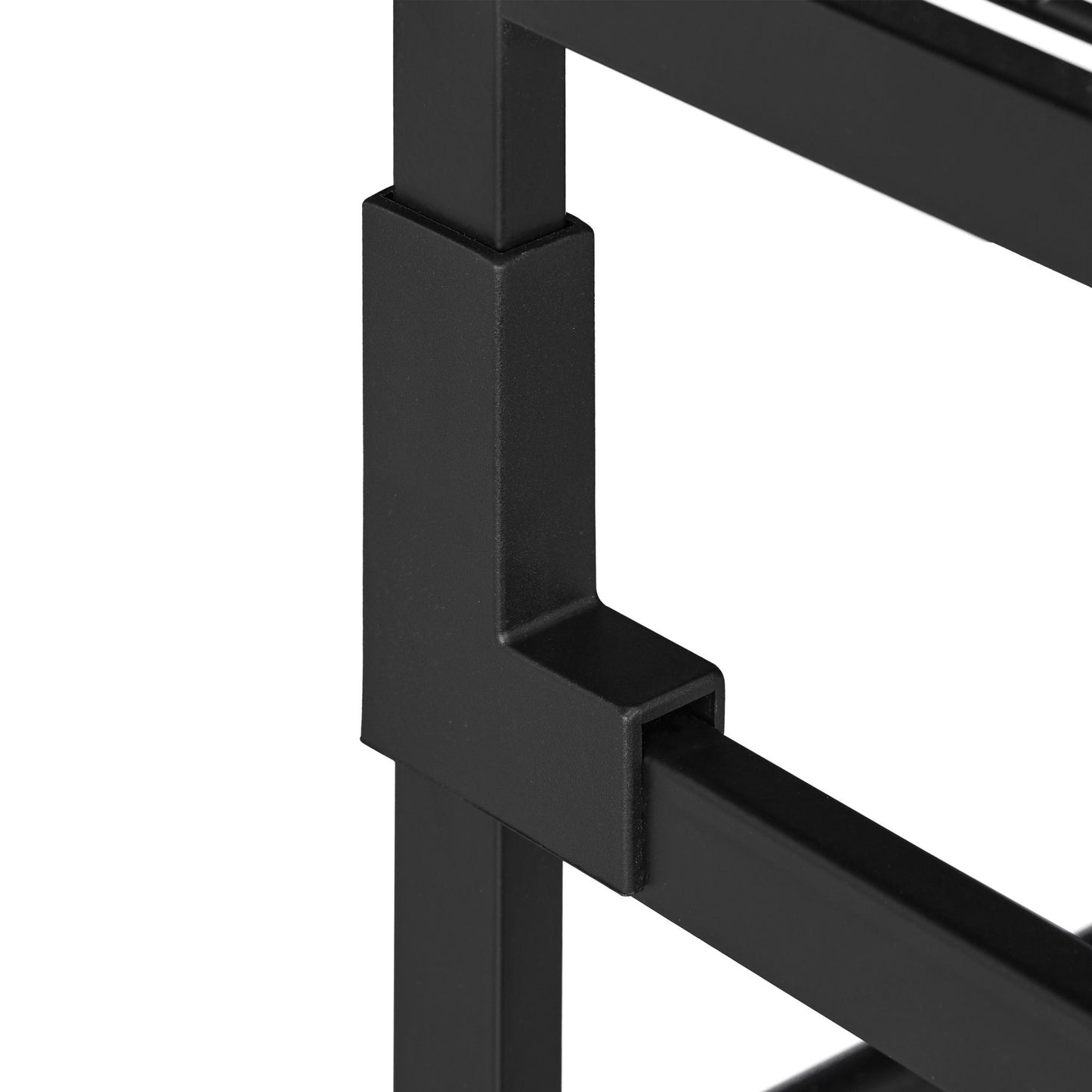 Stackable shoe shelf in metal