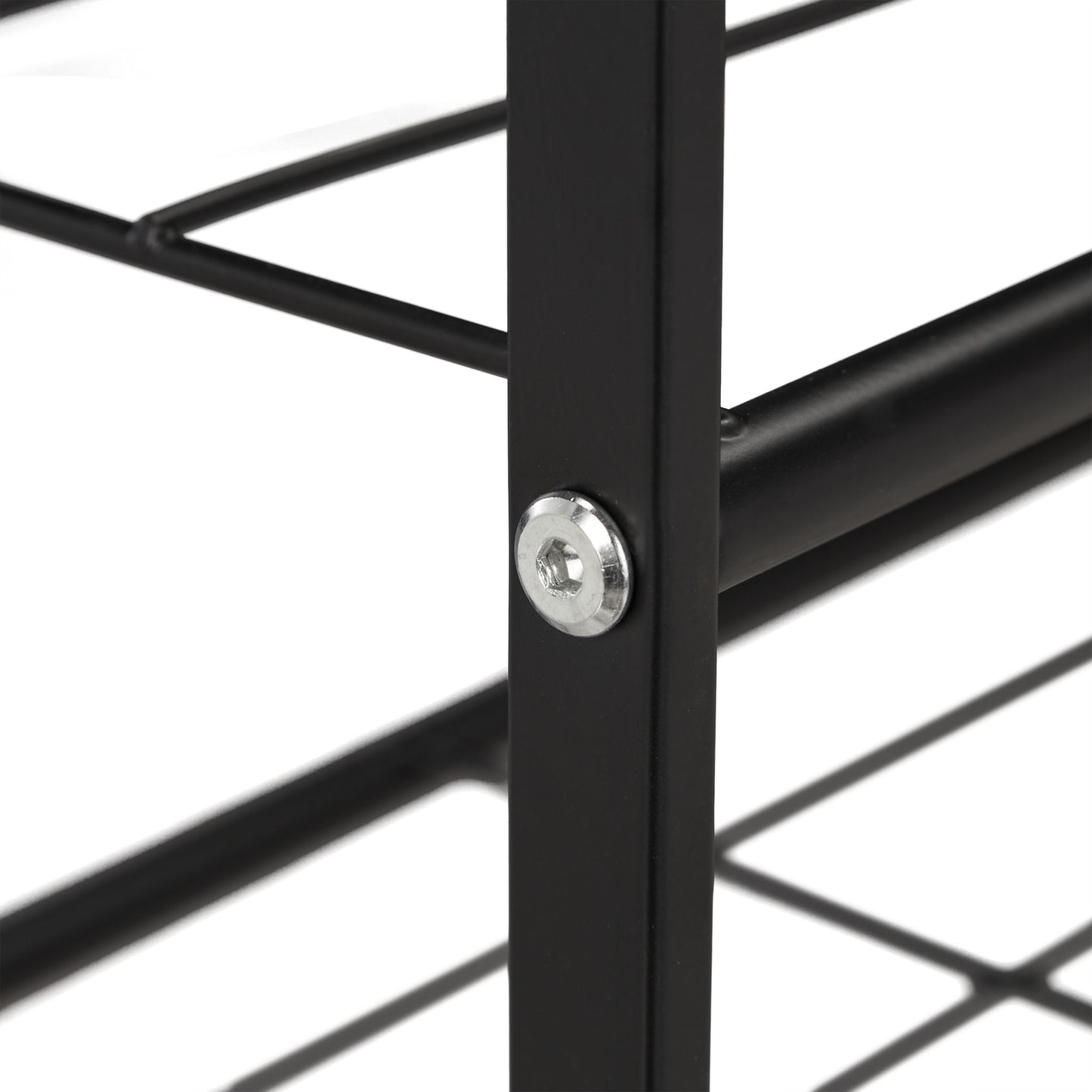 Stackable shoe shelf with 2 shelves