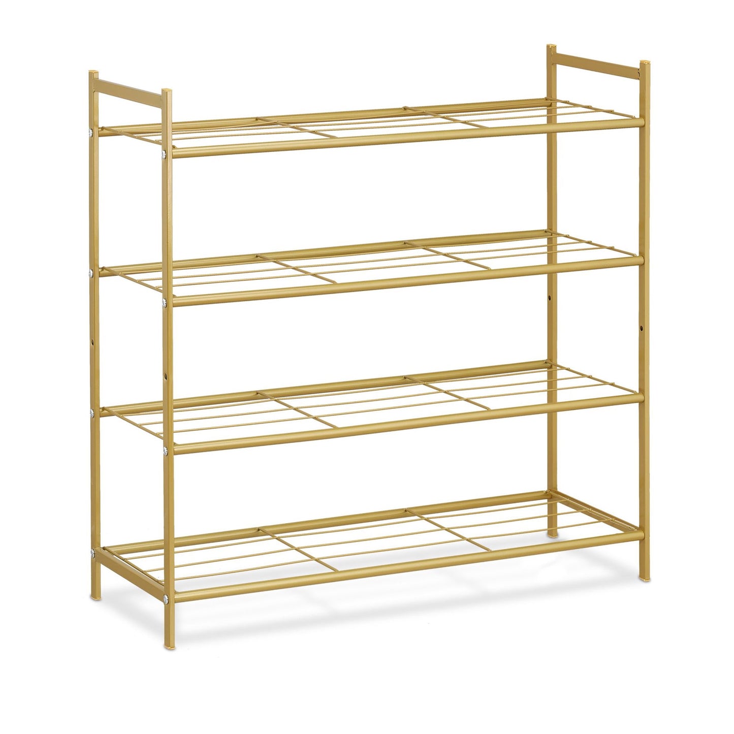 Stackable shoe shelf with 4 shelves