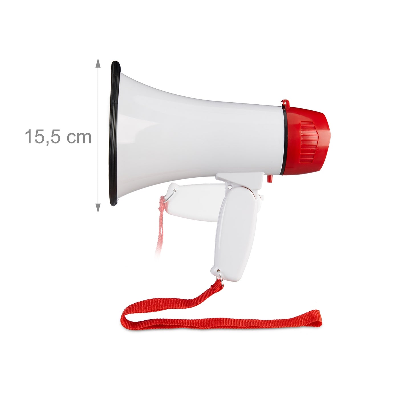 Stadium Megaphone Bullhorn Mini White Megaphone 10 Watt Football Fan Cheerleader