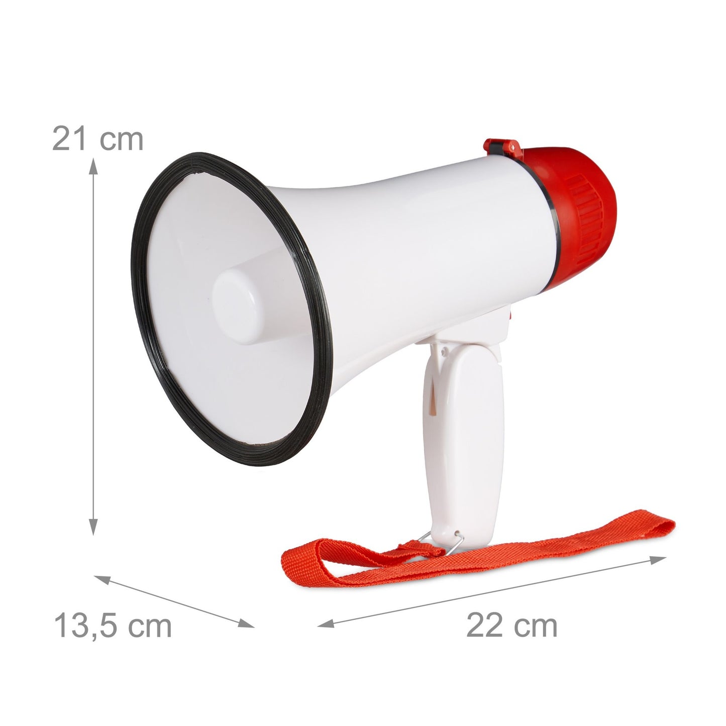 Stadium Megaphone Bullhorn Mini White Megaphone 10 Watt Football Fan Cheerleader