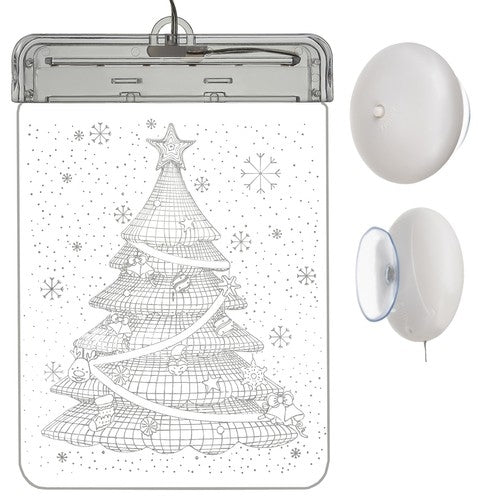 Stained glass LED 3D- Christmas tree
