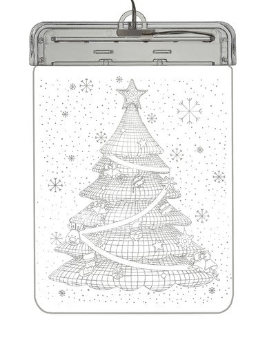 Stained glass LED 3D- Christmas tree