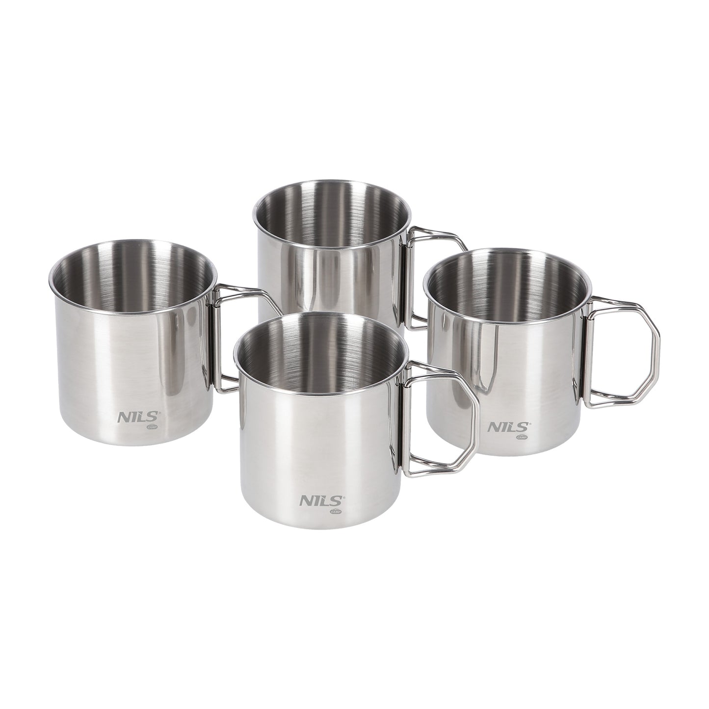 Stainless Steel 4-Cup Set
