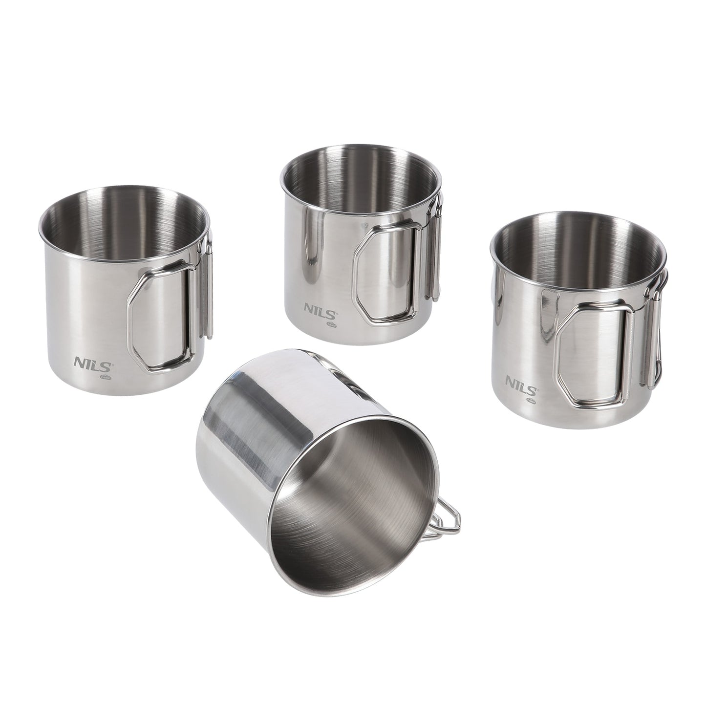 Stainless Steel 4-Cup Set