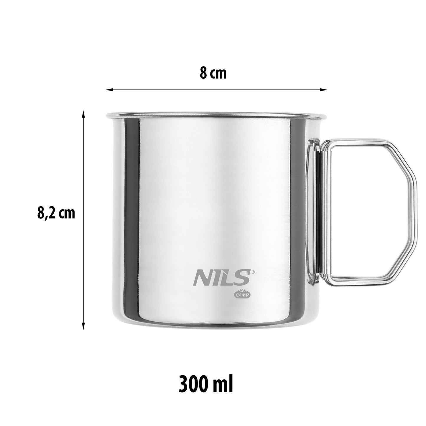 Stainless Steel 4-Cup Set