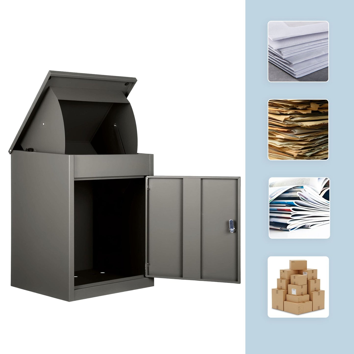 Stainless Steel Parcel Box – Wall/Floor Mountable