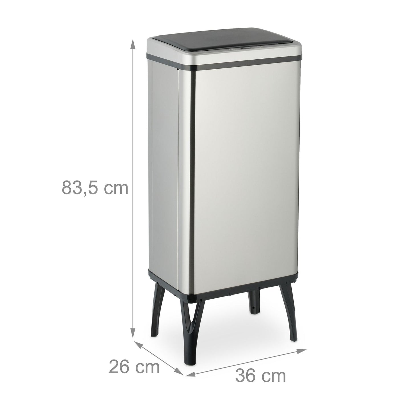 Stainless Steel Sensor Bin with Bag Holder