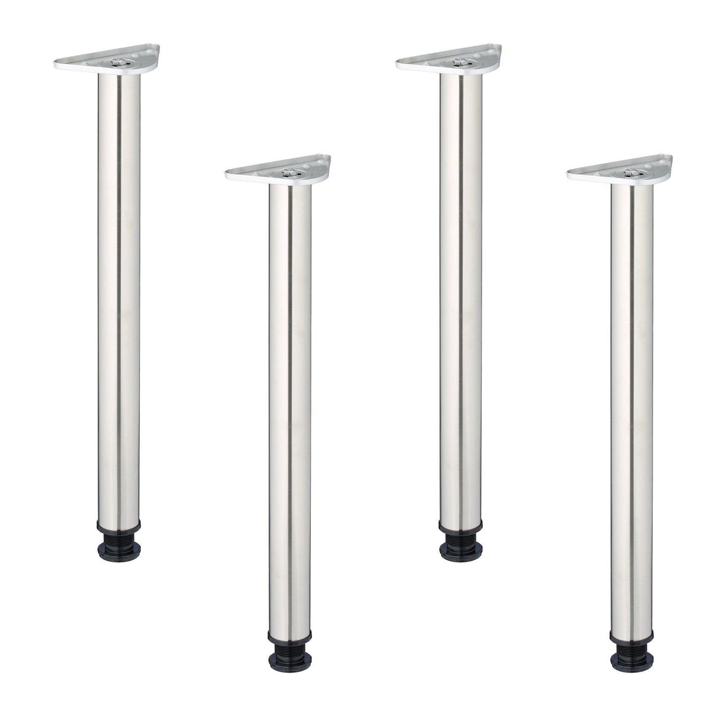 Stainless Steel Table Legs – Round, Set of 4