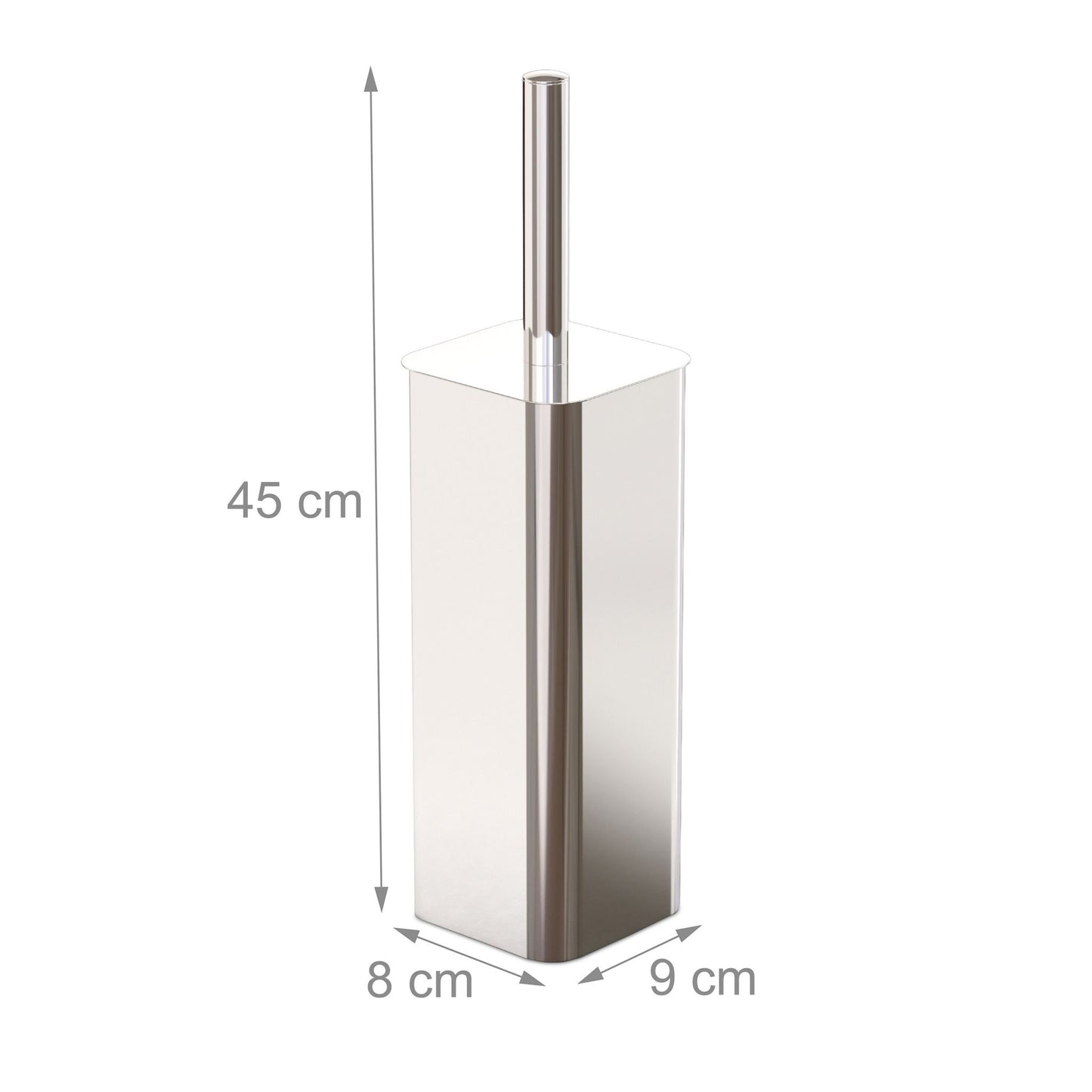 Stainless Steel Toilet Brush Set with Holder