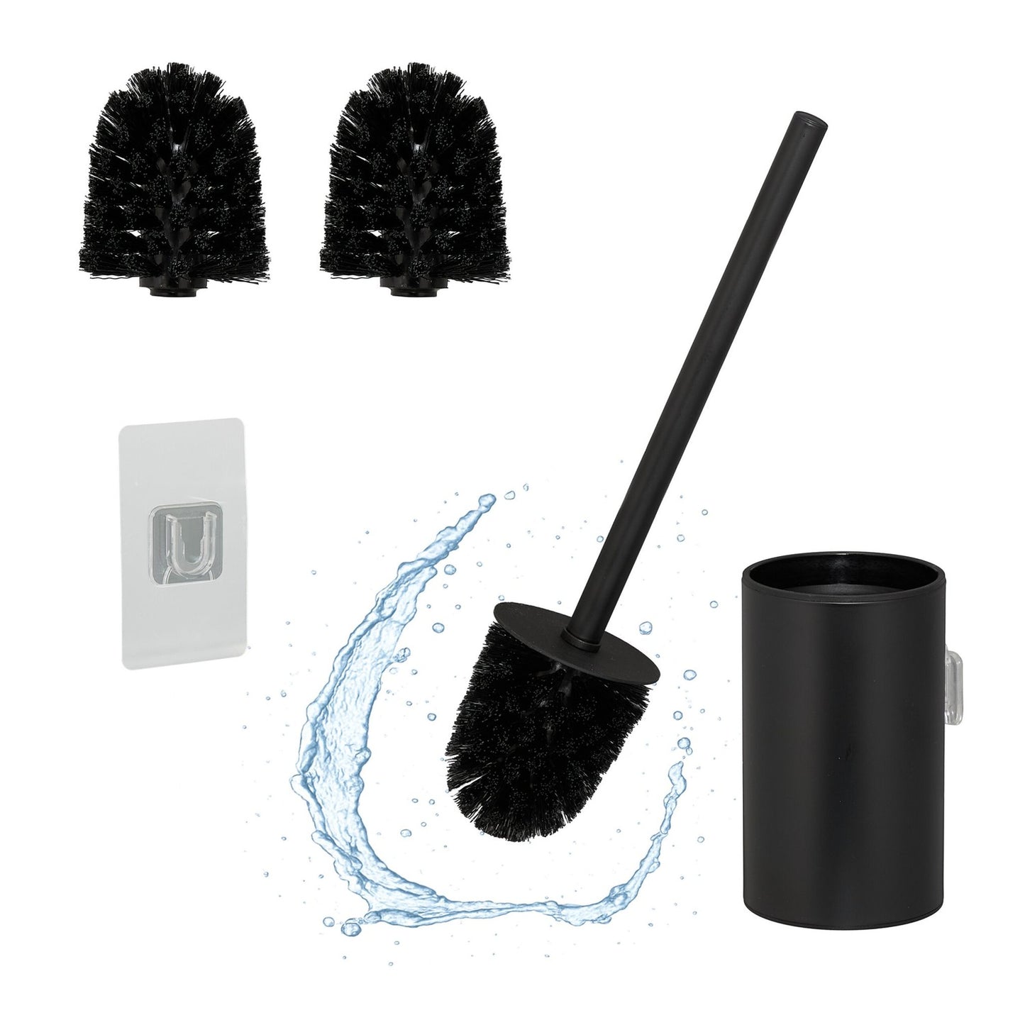 Stainless Steel Toilet Brush Set with Wall Mount