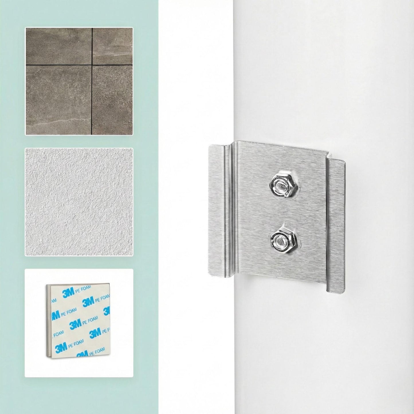 Stainless Steel Toilet Brush Set with Wall Mount