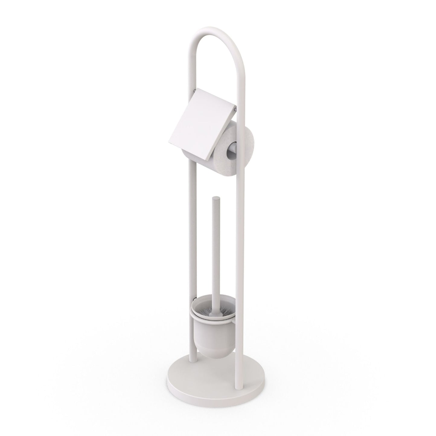 Stainless Steel Toilet Roll Holder and Brush Set