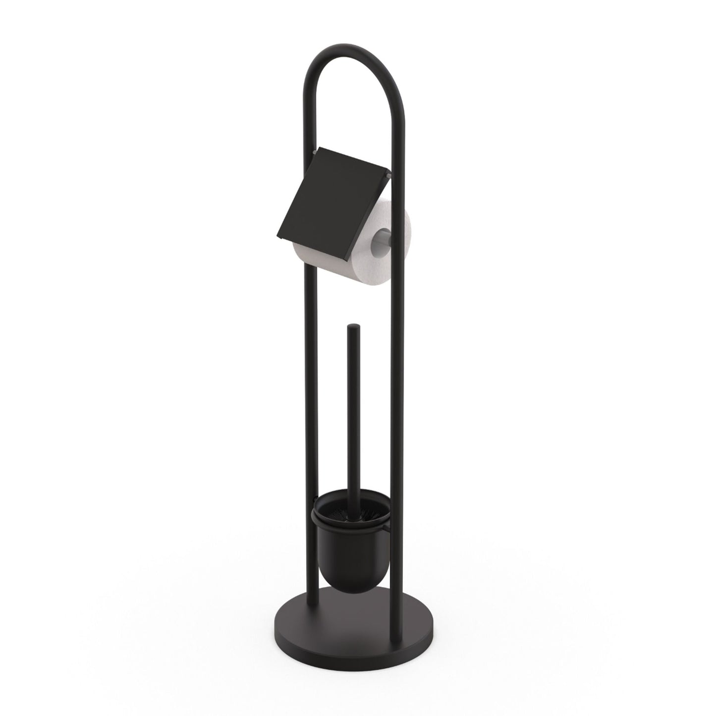 Stainless Steel Toilet Roll Holder and Brush Set